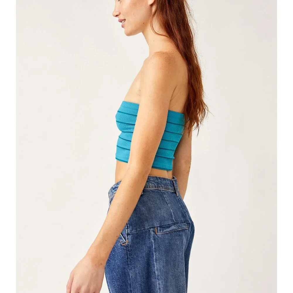 🎉LAST CHANCE🎉 FREE PEOPLE Striped Amelia Bandeau / Shore House - Picture 3 of 7